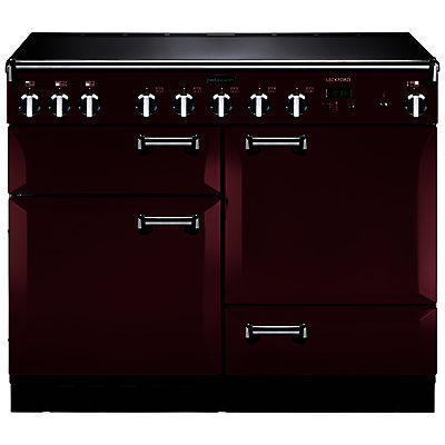 Rangemaster Leckford 110cm Electric Induction Range Cooker Cranberry/Chrome Rangemaster Leckford 110cm Electric Induction Range Cooker Cranberry/Chrome